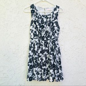White and Black Flower Dress